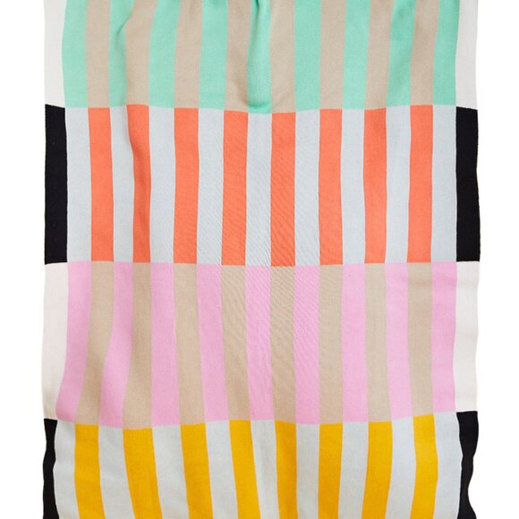 Dusen Dusen Multicolor Stripe Knit Throw Blanket - Picture 2 of 11